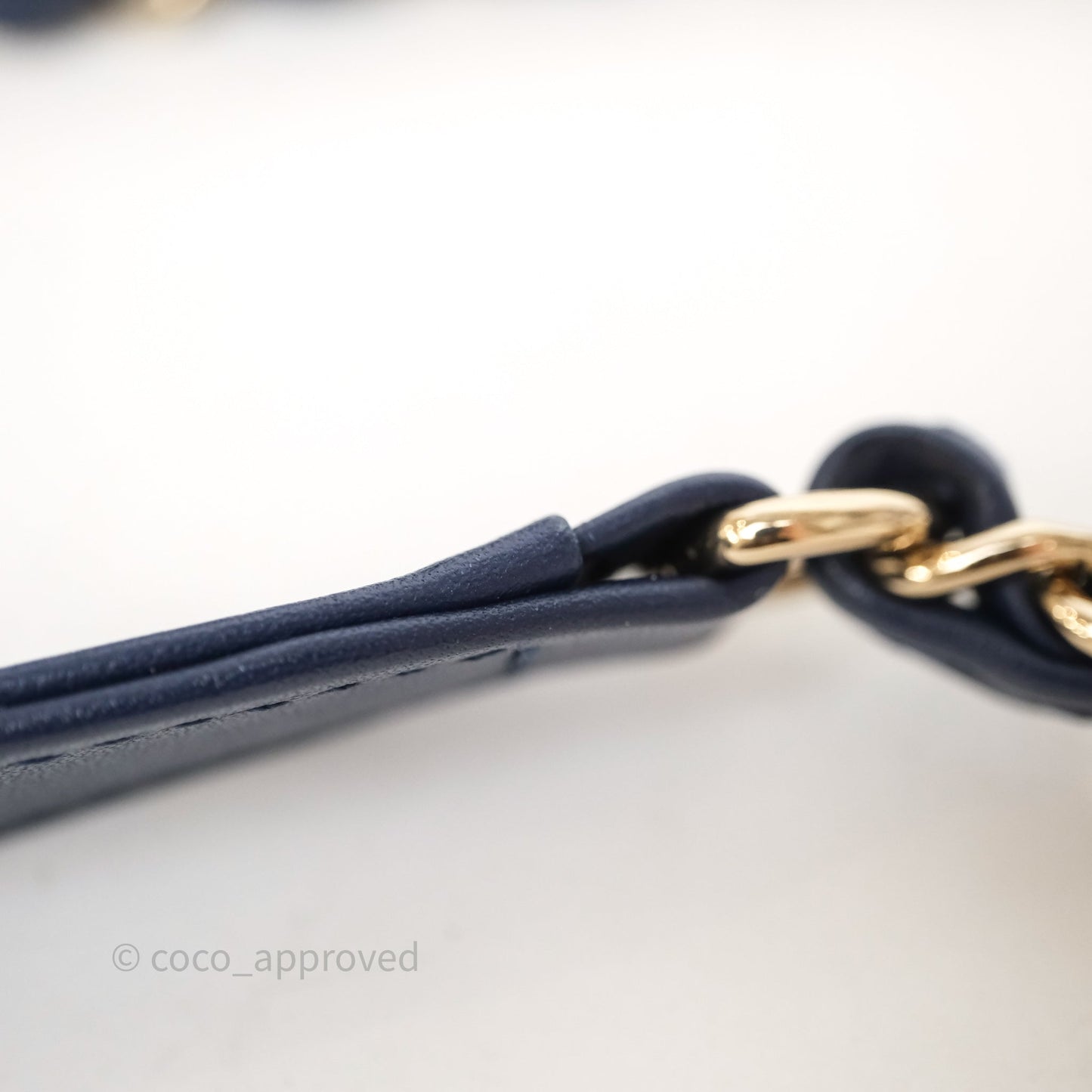 Chanel CC Octagon Camera Case Lambskin Navy Gold Hardware