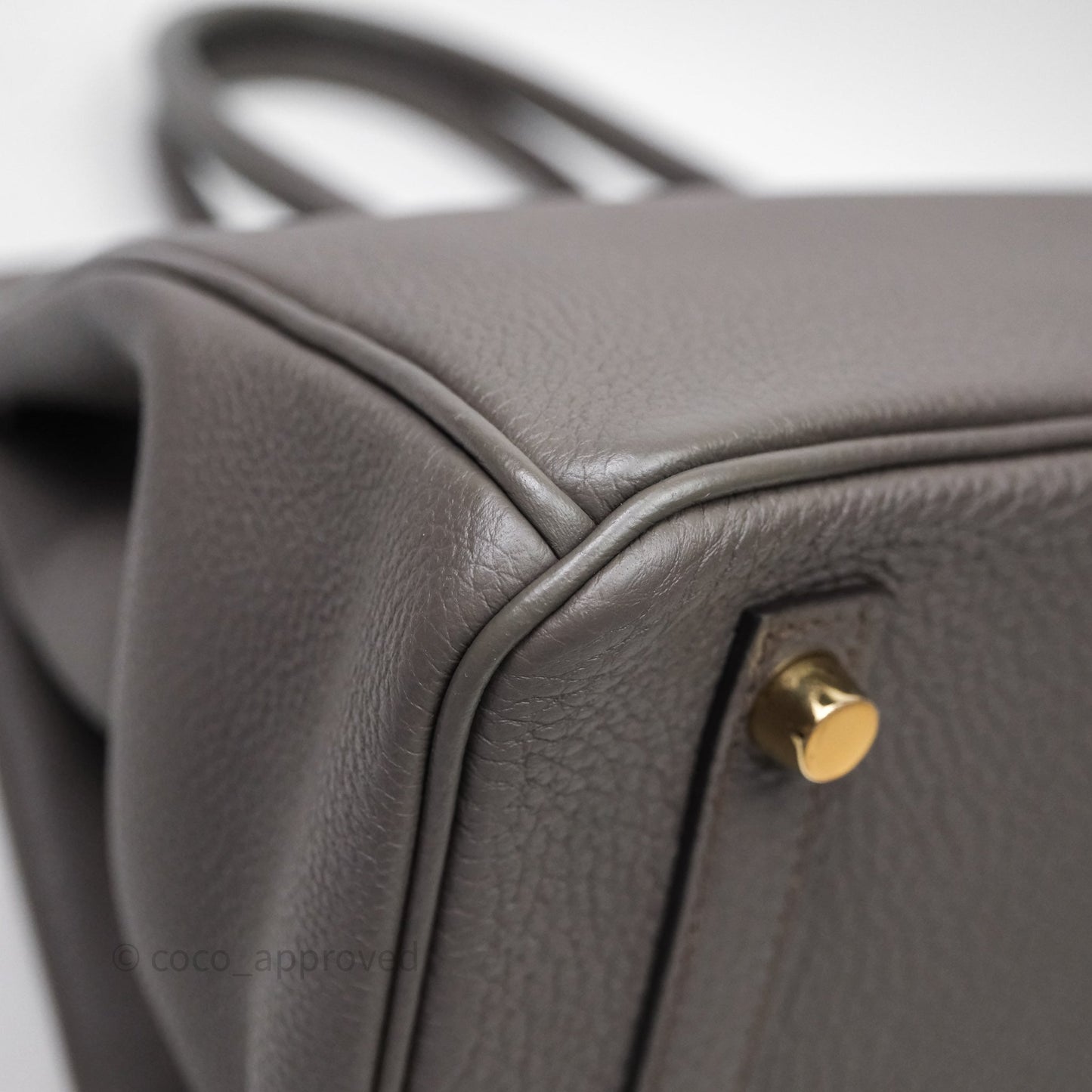 Hermès Birkin 30 Gris Asphalte Togo Gold Hardware