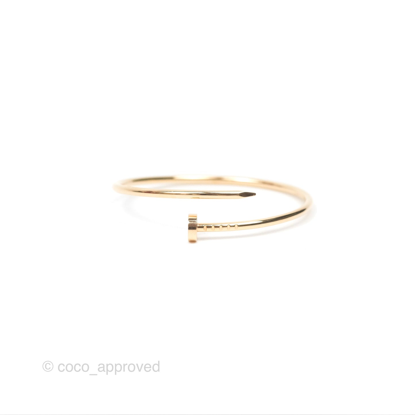 Cartier Small Juste Un Clou Bracelet Rose Gold Size 15
