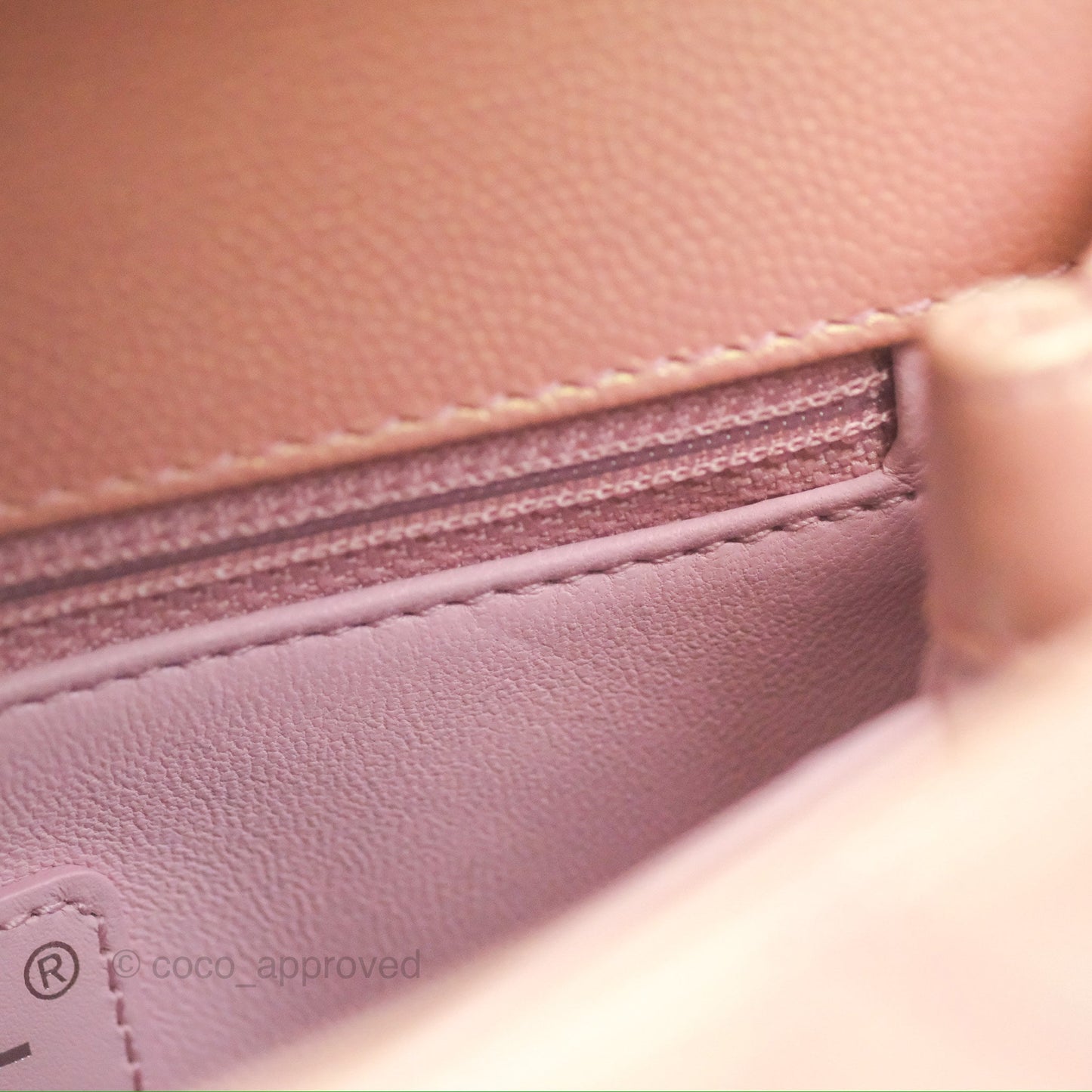Chanel Small Quilted Coco Handle Iridescent Pink Caviar Rainbow Hardware