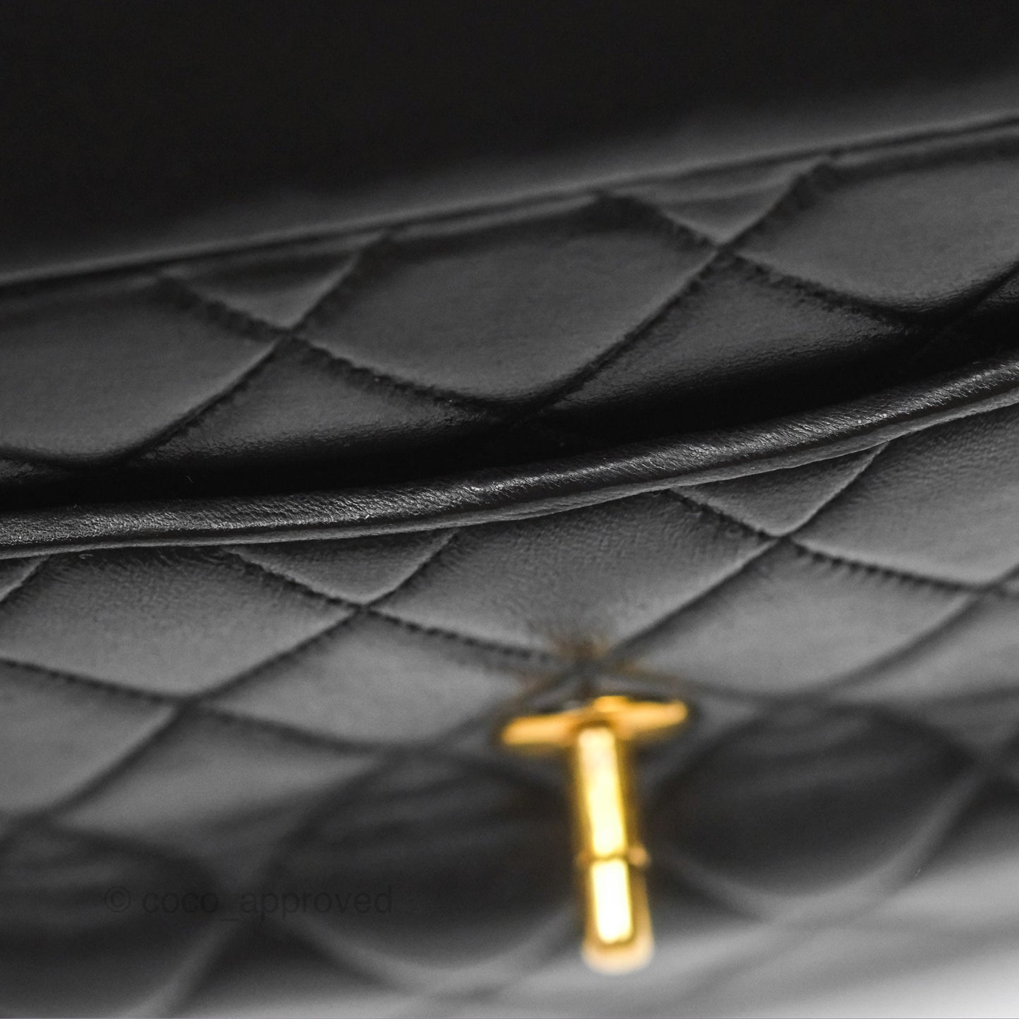 Chanel Vintage Diana Fringe Camera Bag Black Lambskin 24K Gold Hardware