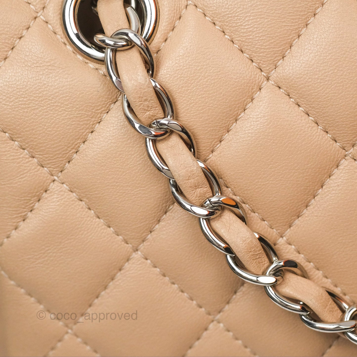 Chanel Quilted Small Urban Spirit Backpack Beige Lambskin Silver Hardware