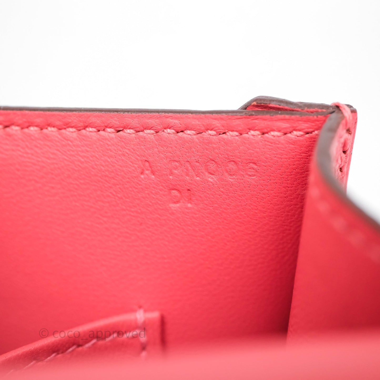 Hermès Mini Verrou Chaine Bag Rose Lipstick U5 Chevre Mysore Palladium Hardware