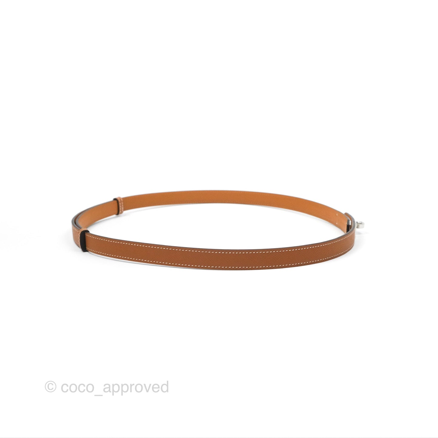 Hermès Epsom Kelly Buckle Belt Palladium Hardware
