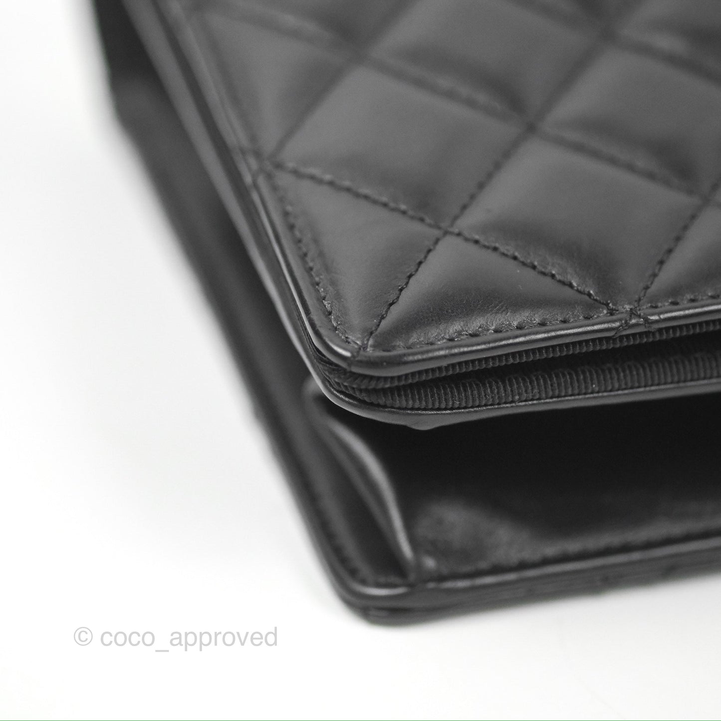 Chanel Quilted Ballerine Flap Light Beige Black Calfskin Ruthenium Hardware