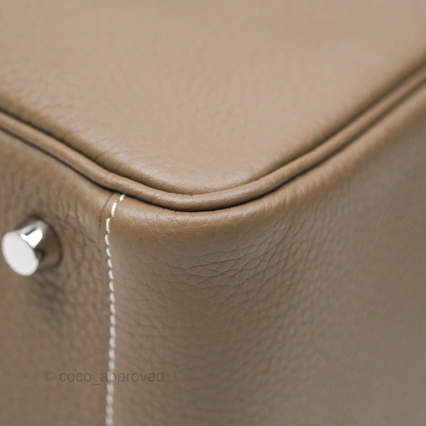 Hermès Lindy 26 Etoupe 18 Clemence Palladium Hardware