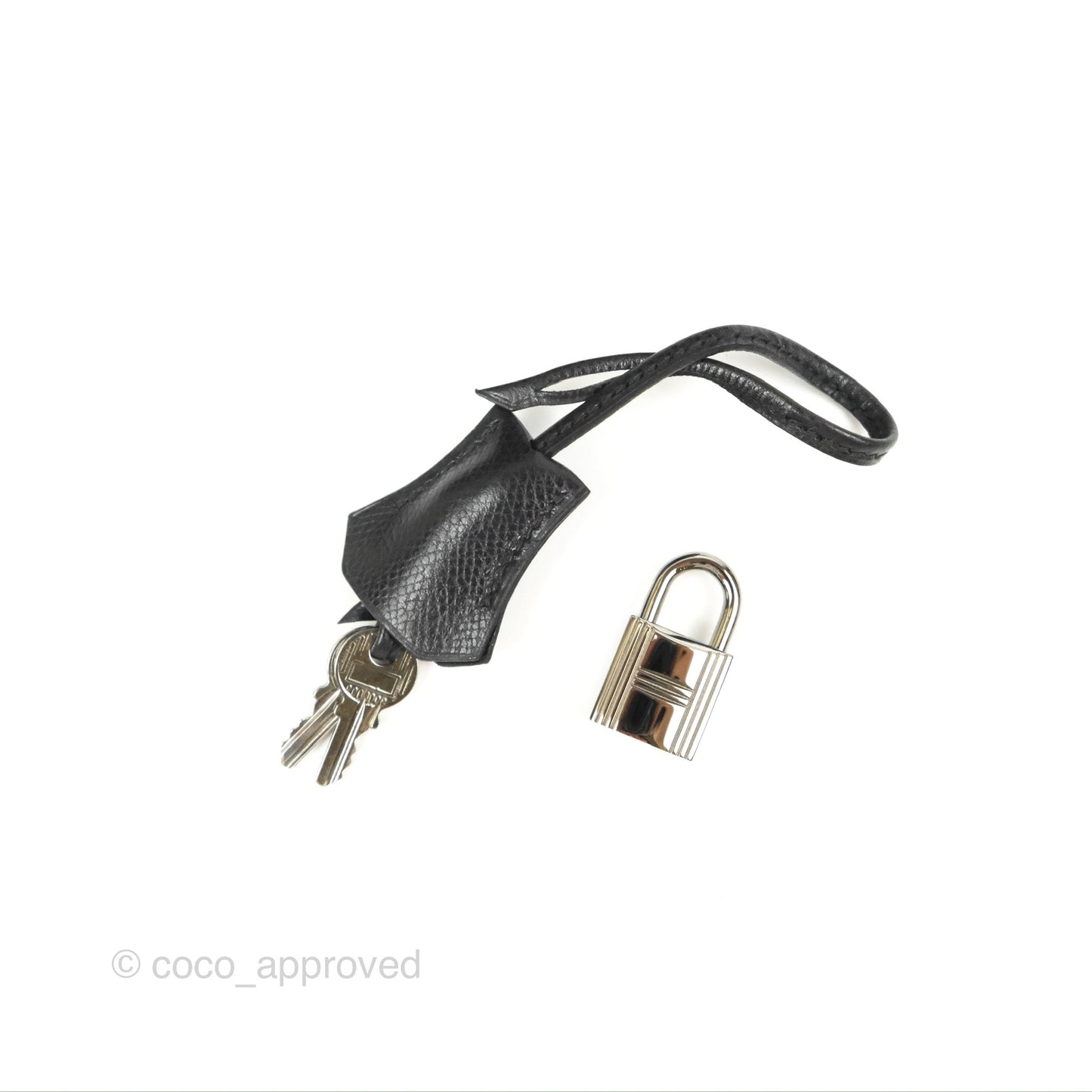 Hermès Kelly 32 Sellier Black Epsom Palladium Hardware
