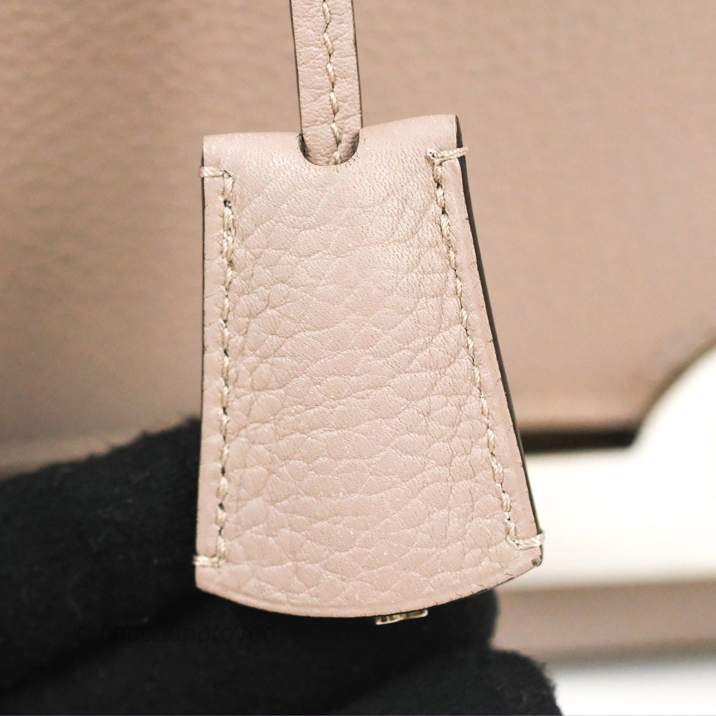 Moynat Réjane PM bag Tourterelle Grained Blush Leather Silver Hardware