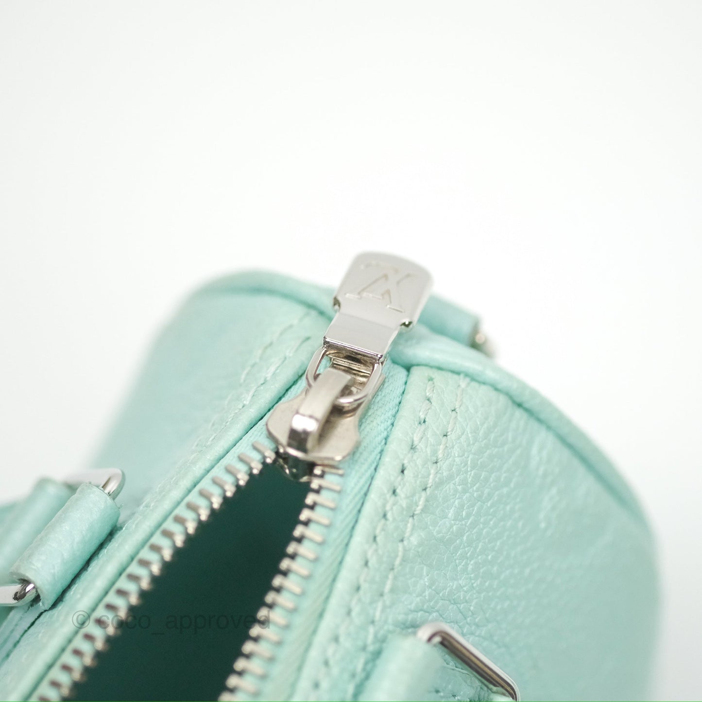 Louis Vuitton Nano Speedy Monogram Empreinte Pearly Lagoon Blue