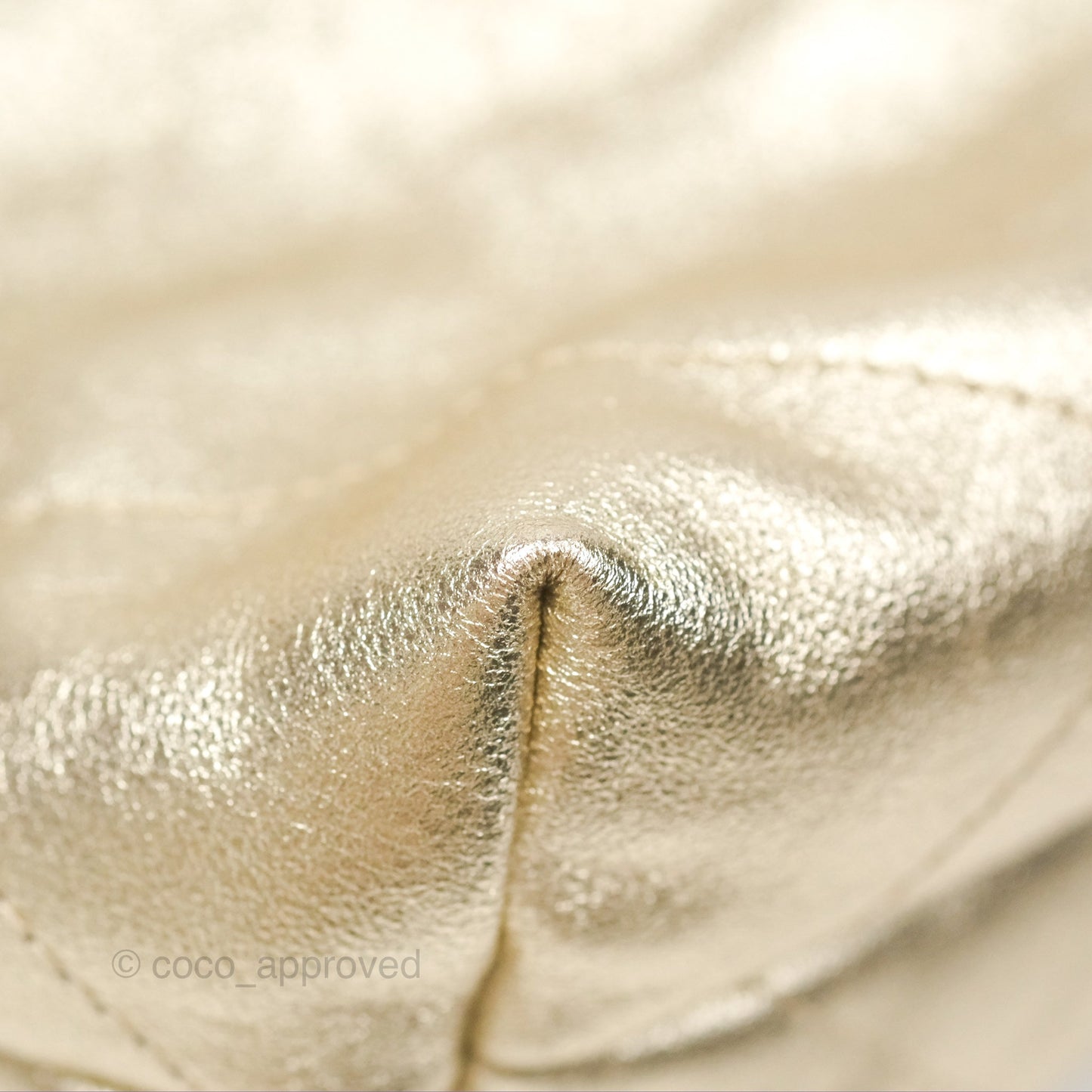 Chanel 22 Small Quilted Iridescent Gold Gold Hardware