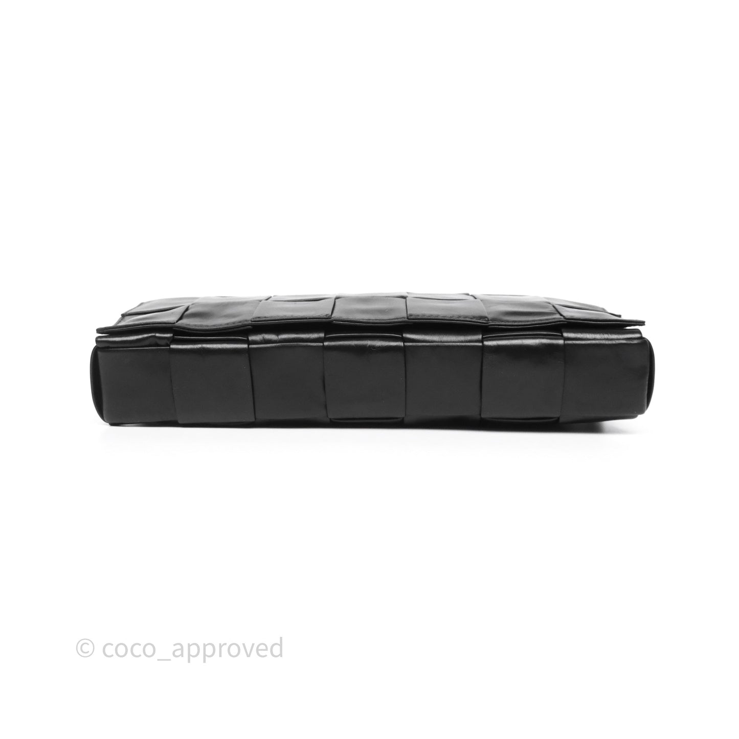 Bottega Veneta Cassette Stretch Belt Bag Maxi Black Intrecciato Leather