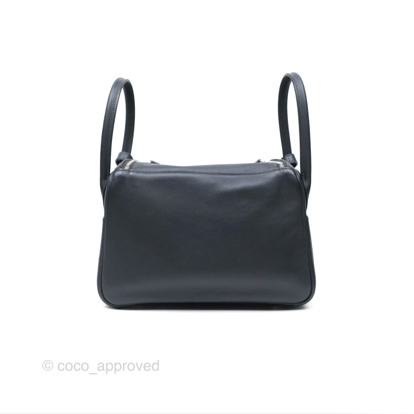 Hermès Lindy 26 Caban/Bleu Frida Swift Palladium Hardware