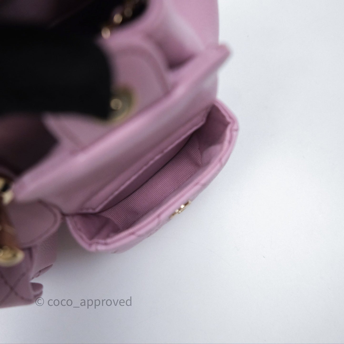 Chanel Mini Duma Backpack Pink Lilac Caviar Gold Hardware