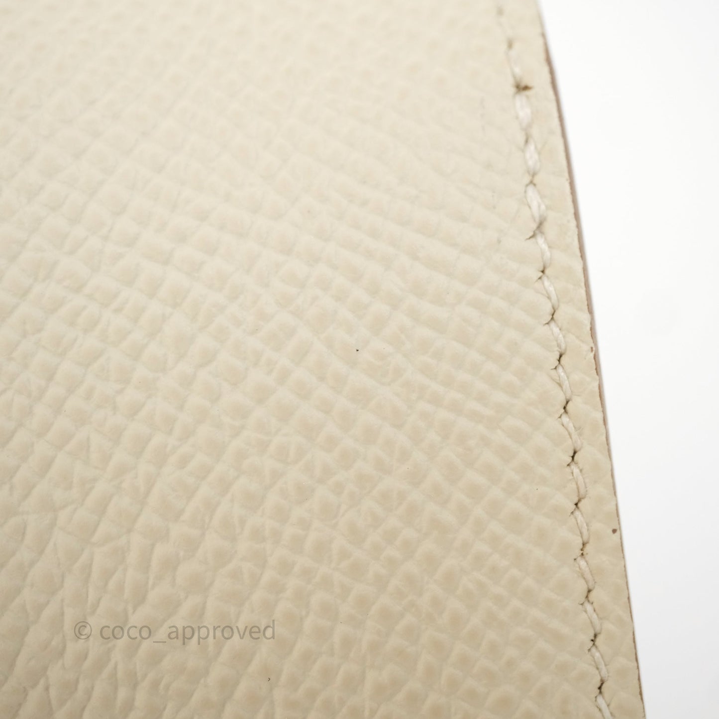 Hermès Constance Slim Wallet Craie 10 Epsom Rose Gold Hardware
