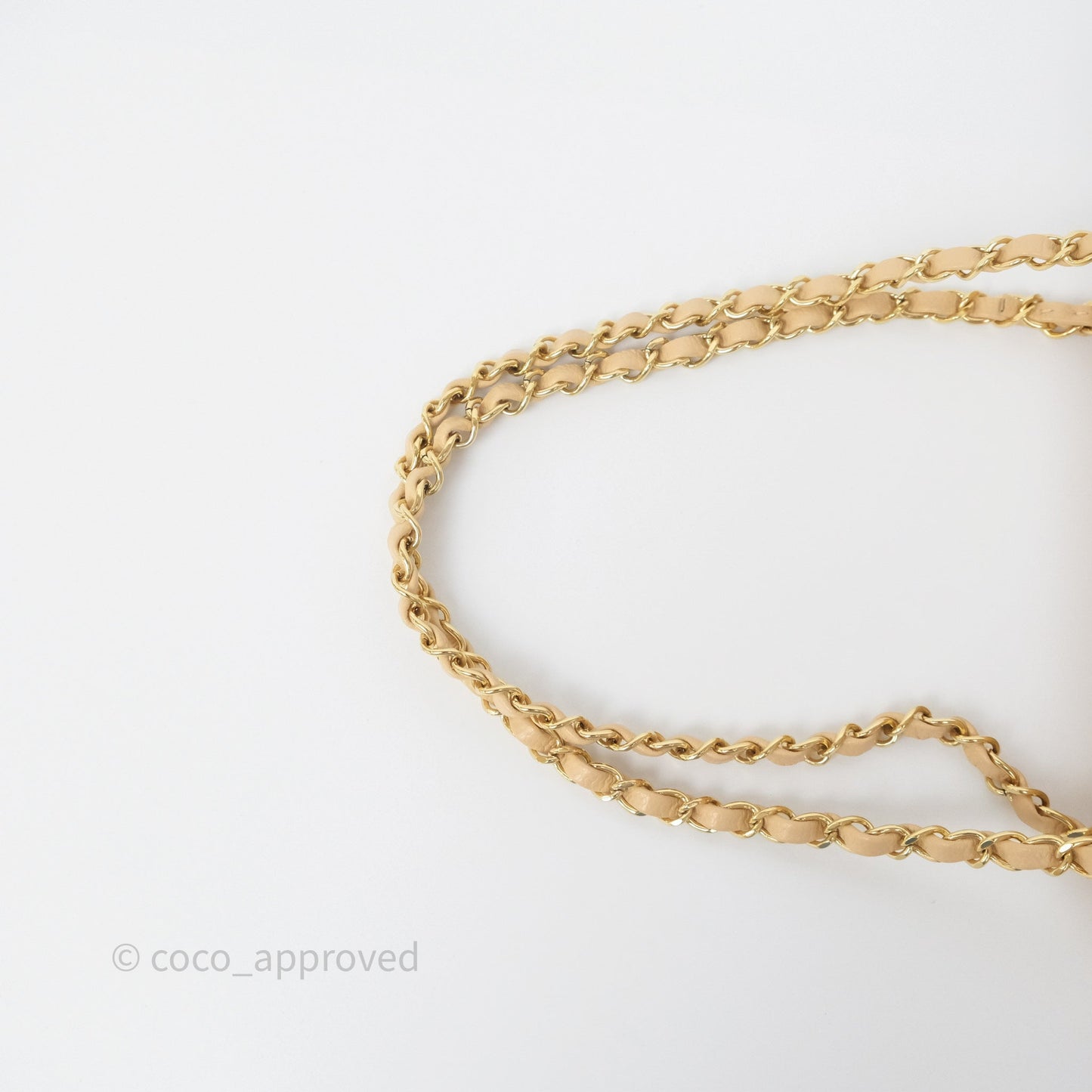 Chanel Small Classic Flap Quilted Beige Caviar Gold Hardware