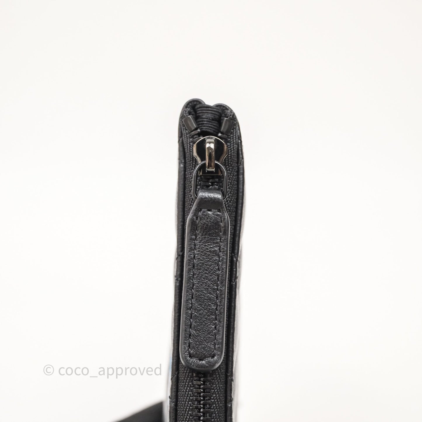 Chanel Classic Mini Quilted O Case So Black Lambskin Black Hardware