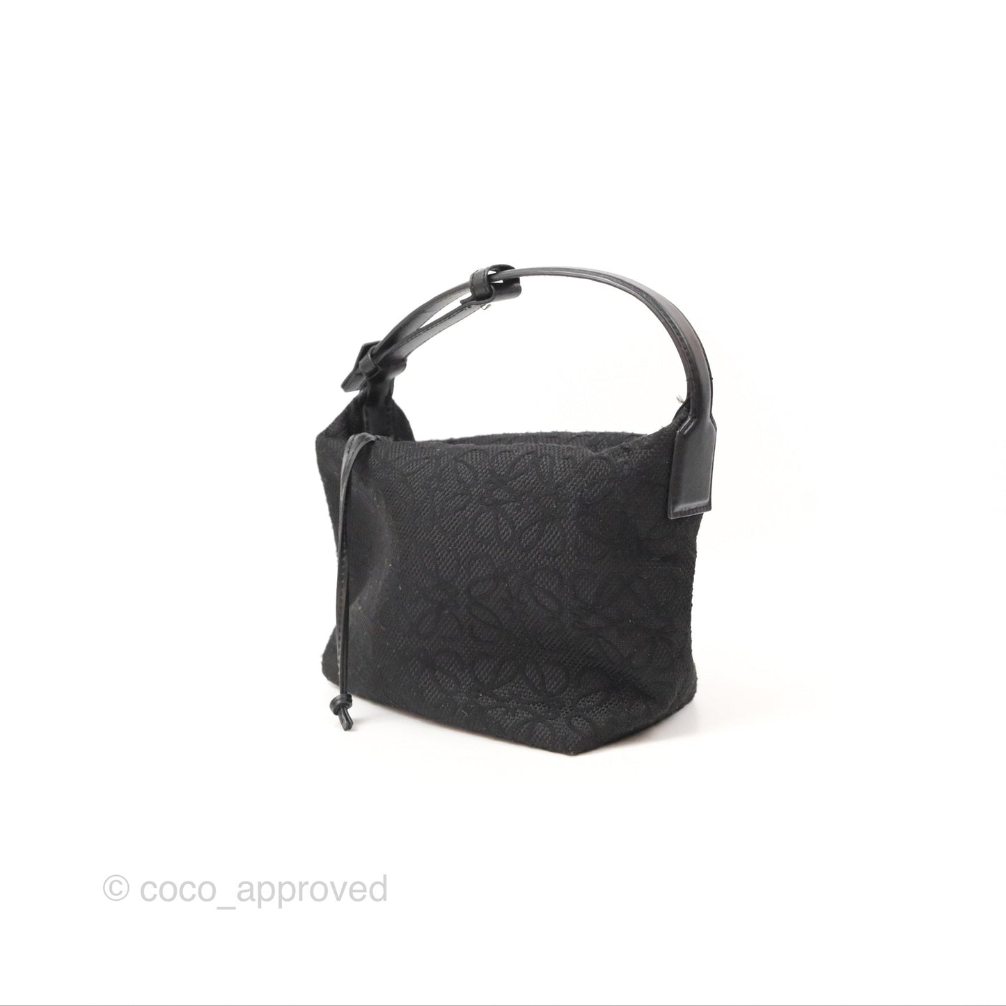 Loewe Small Cubi bag in Anagram Jacquard & Calfskin Black