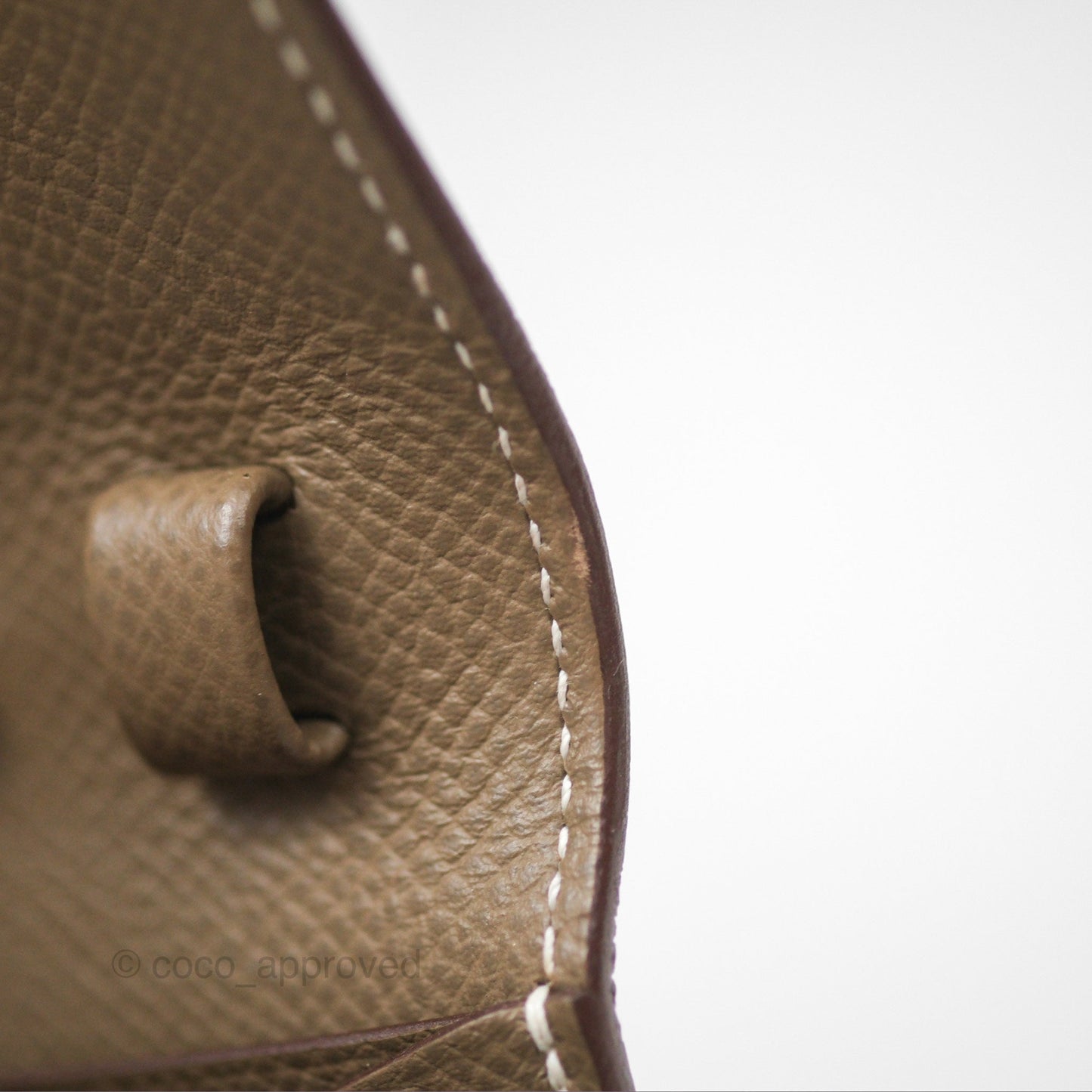 Hermès Clic 16 Wallet Etoupe 18 Epsom Palladium Hardware
