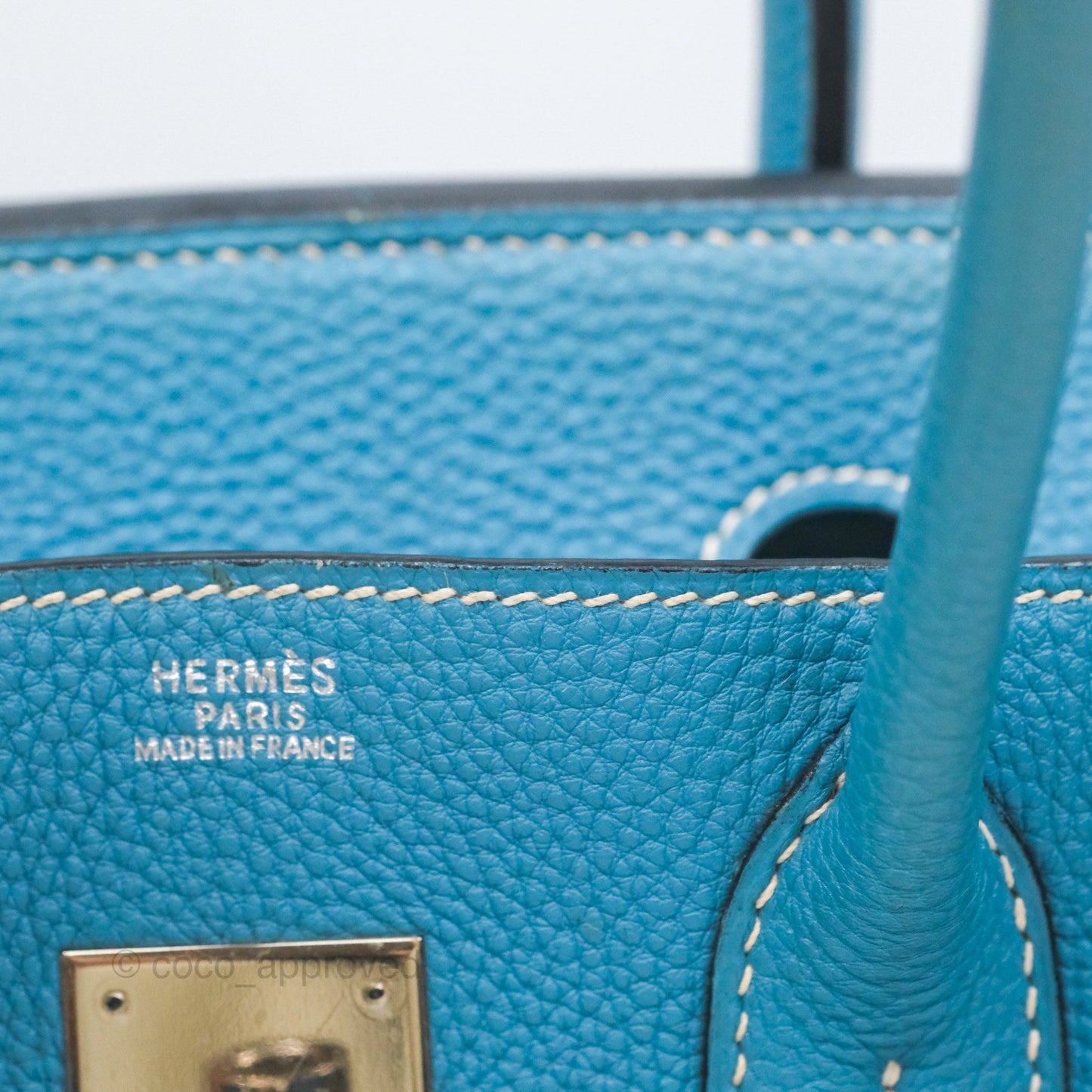 Hermès Birkin 30 Blue Jean Togo Palladium Hardware