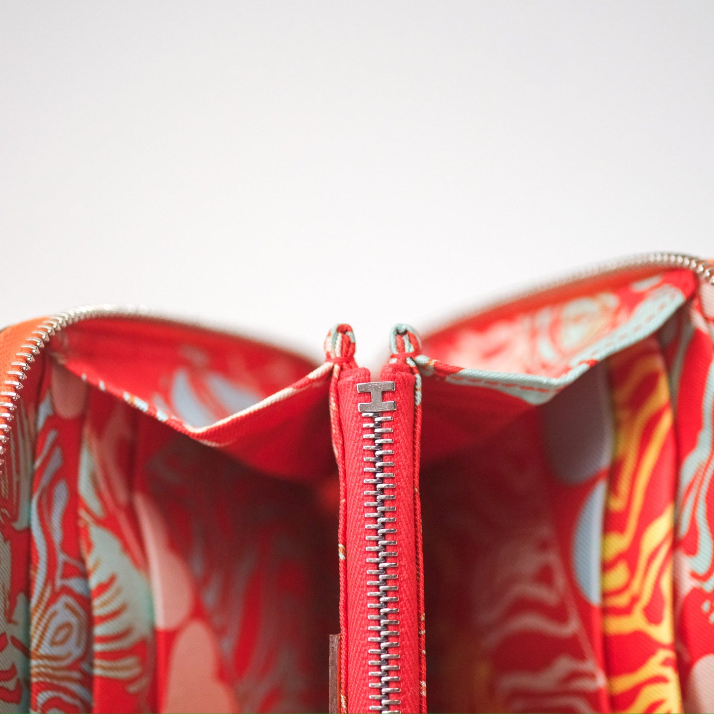 Hermès Silk In Compact Wallet Orange Epsom