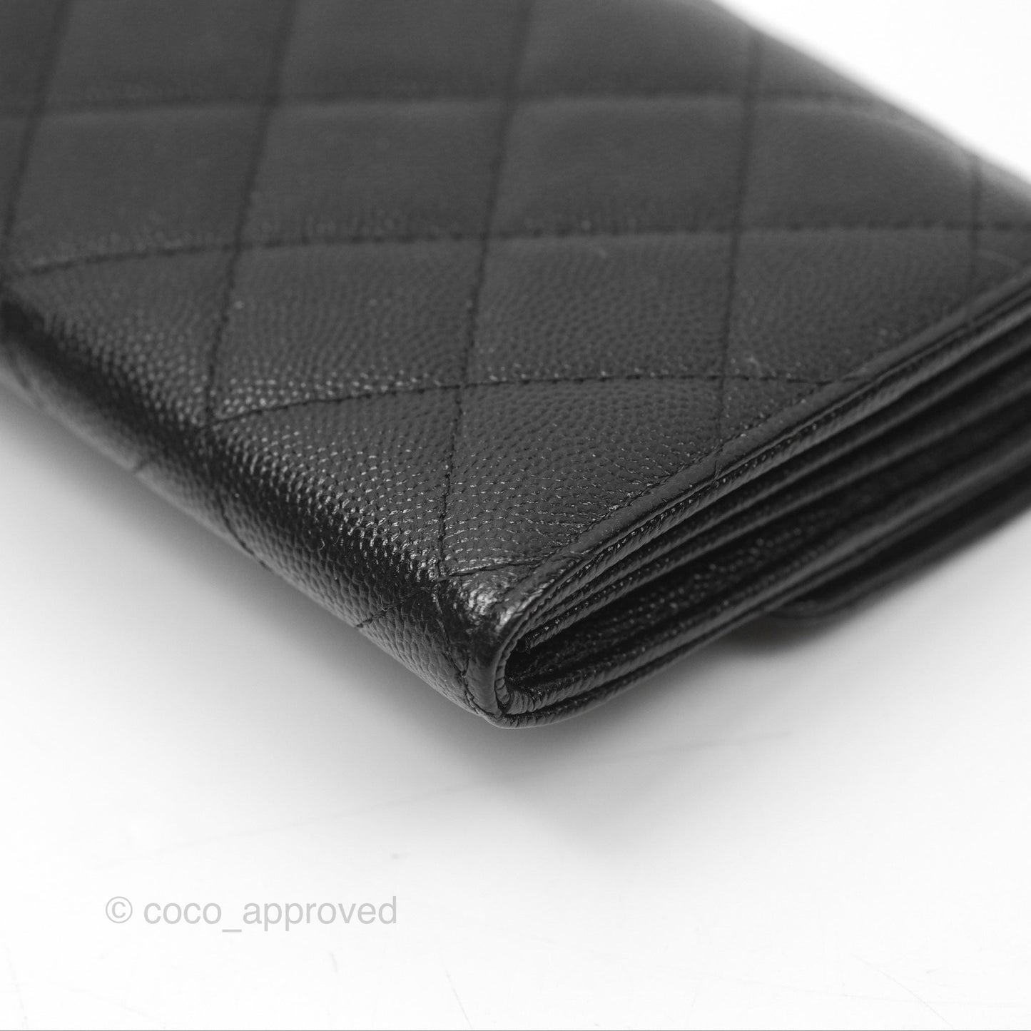 Chanel Golden Class Black Caviar Wallet Gold Hardware
