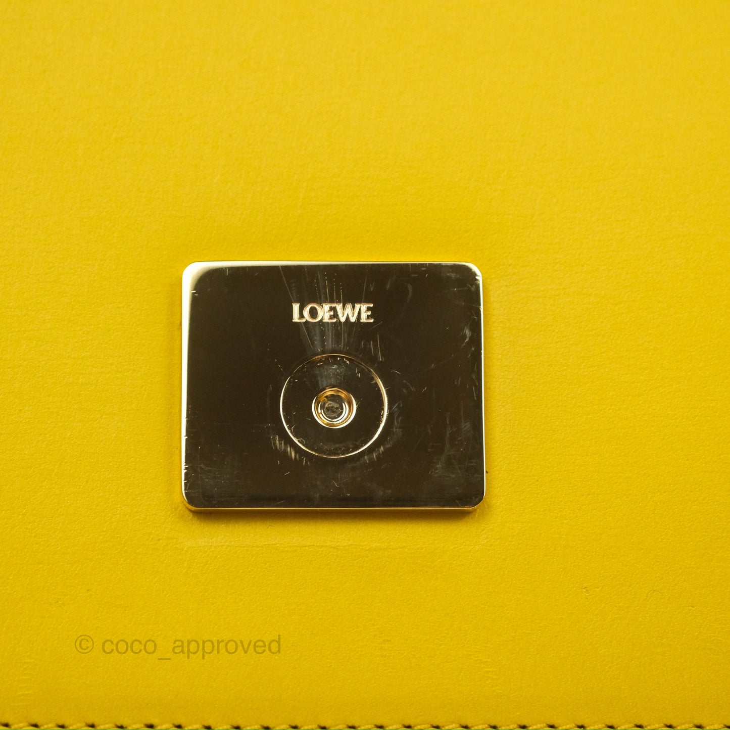 Loewe Small Goya Bag Yellow Silk Calfskin