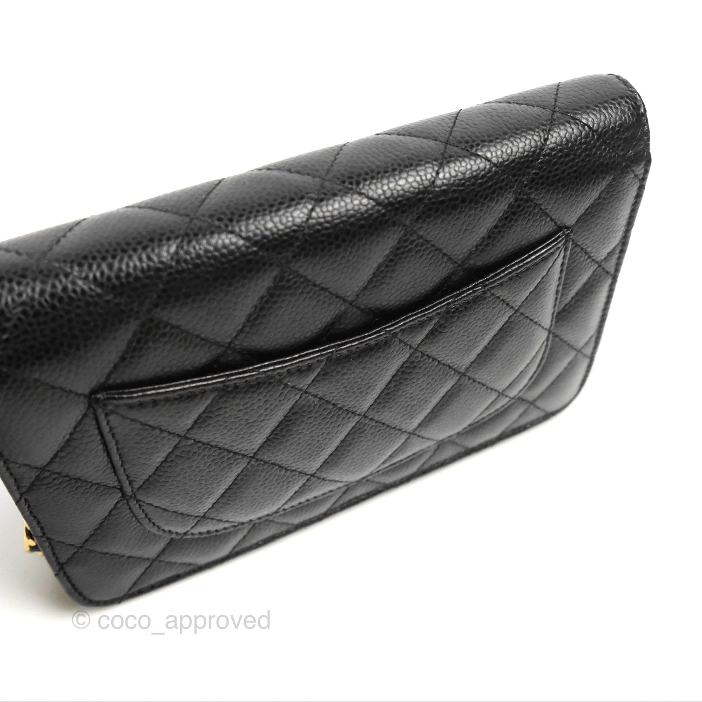 Chanel Classic Quilted WOC Black Caviar Gold Hardware