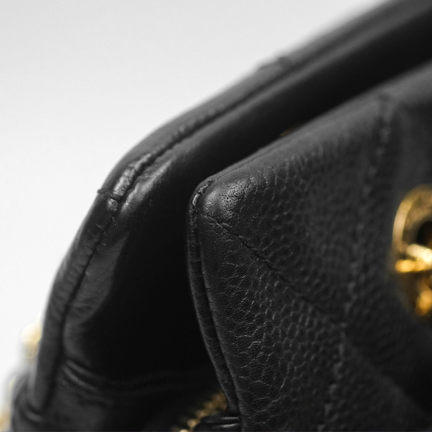 Chanel Quilted Caviar Leather Timeless CC Soft Shopping Tote Bag Black