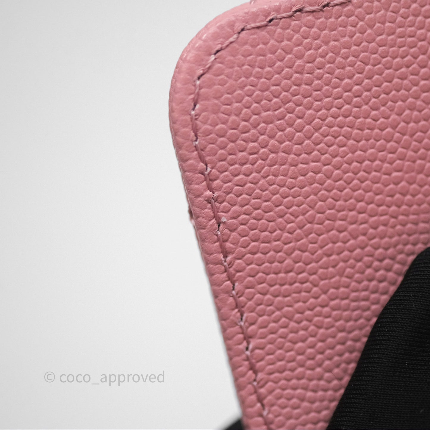 Chanel Mini Coco Handle Quilted Pink Caviar Gold Hardware