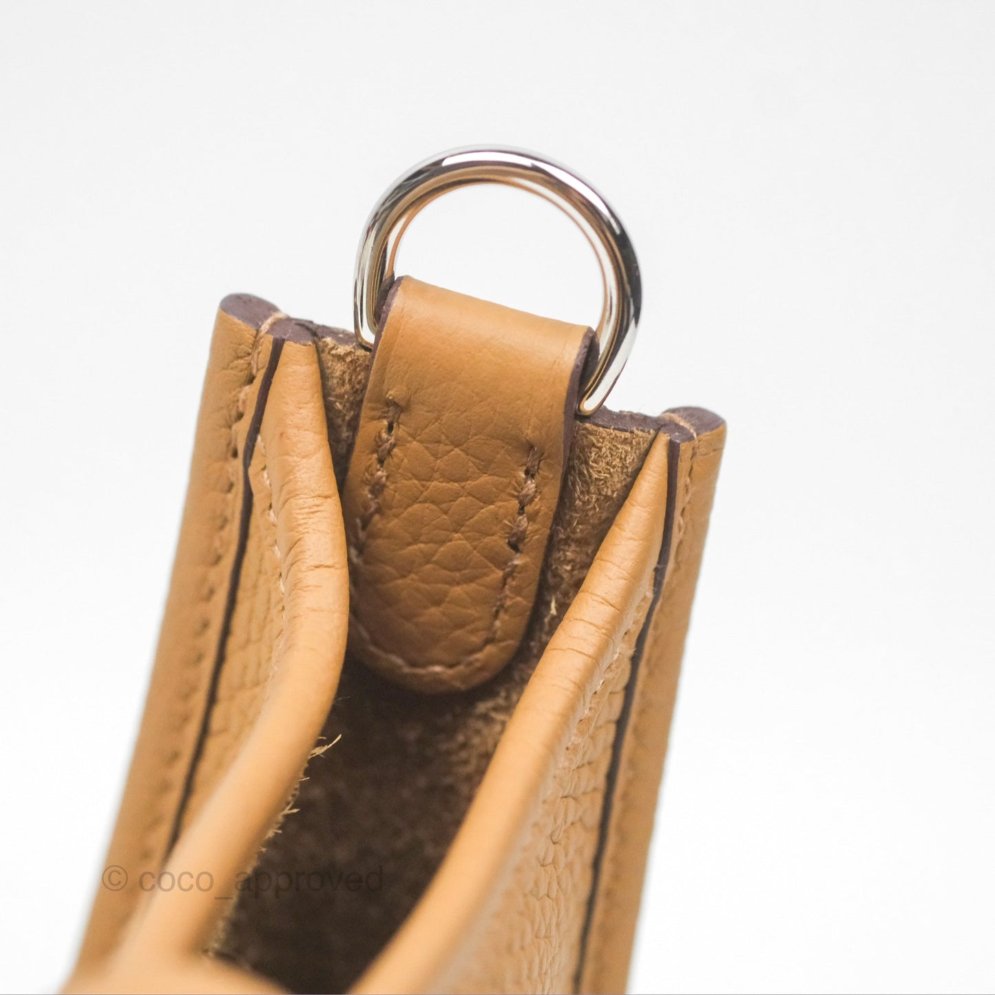 Hermès Mini Evelyne 16 Biscuit 48 Clemence Palladium Hardware