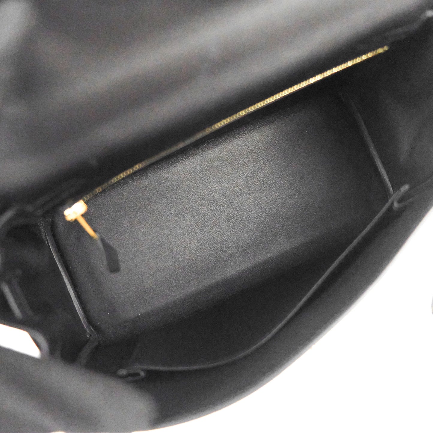 Hermès Retourne Kelly 25 Black Swift Gold Hardware