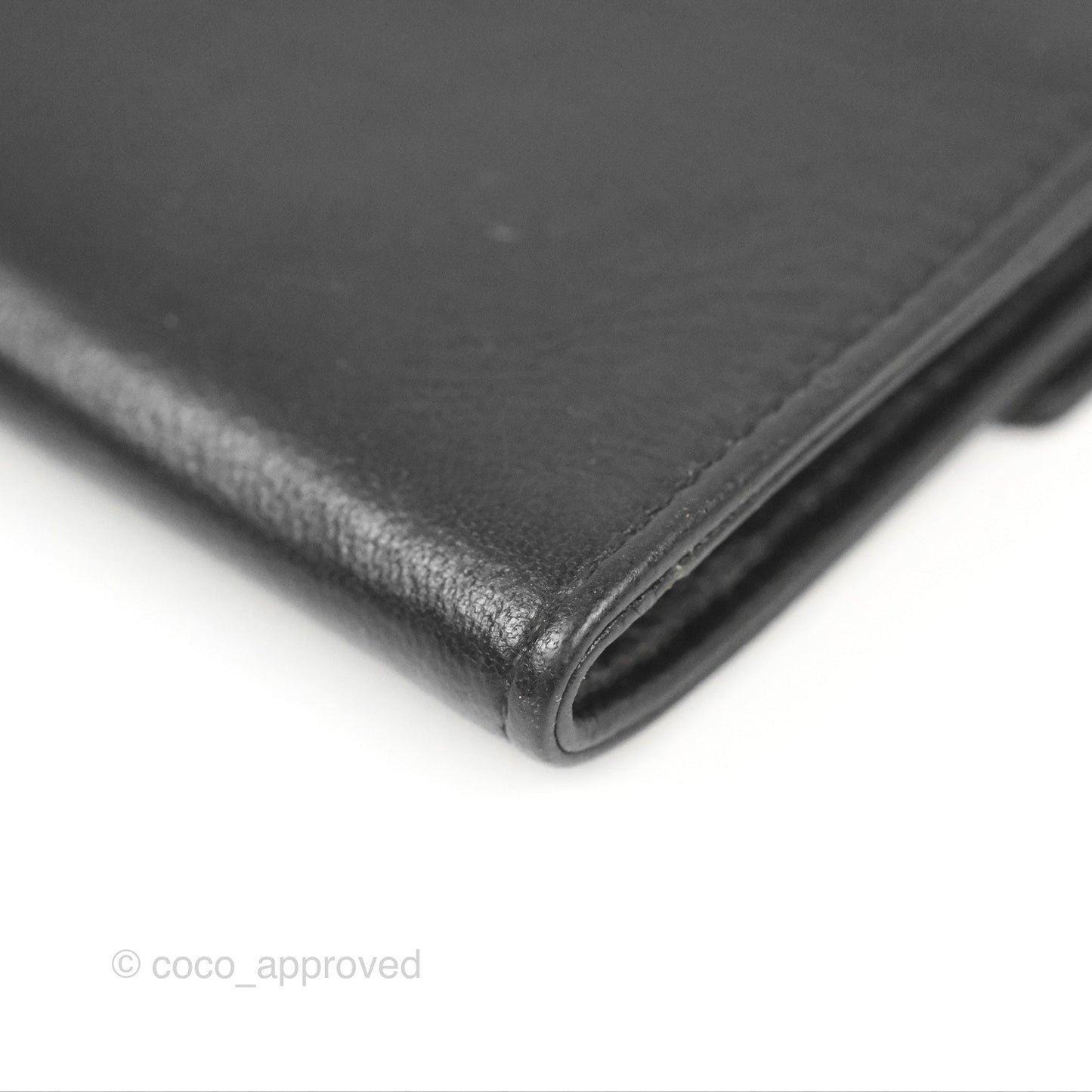 Saint Laurent Heart Flap Card Holder Wallet Black