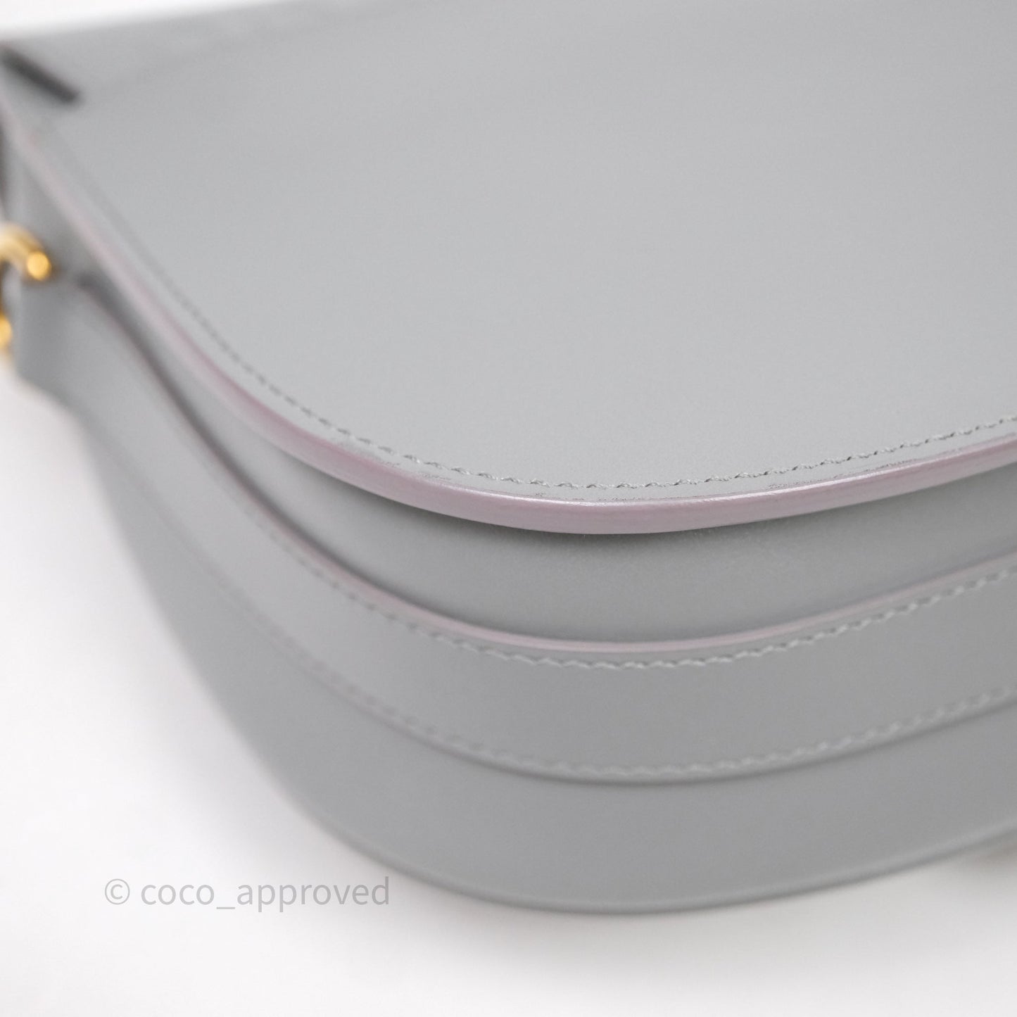 Christian Dior Medium Bobby Flap Grey Box Calfskin