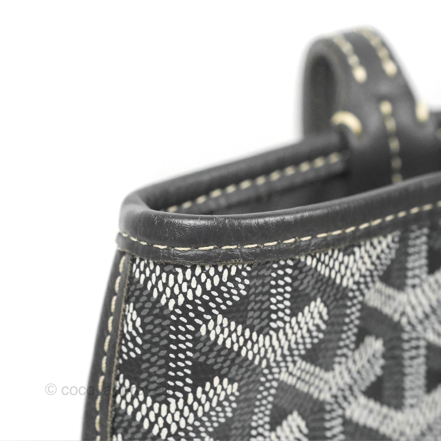 Goyard Anjou Mini Bag Goyardine Canvas Grey