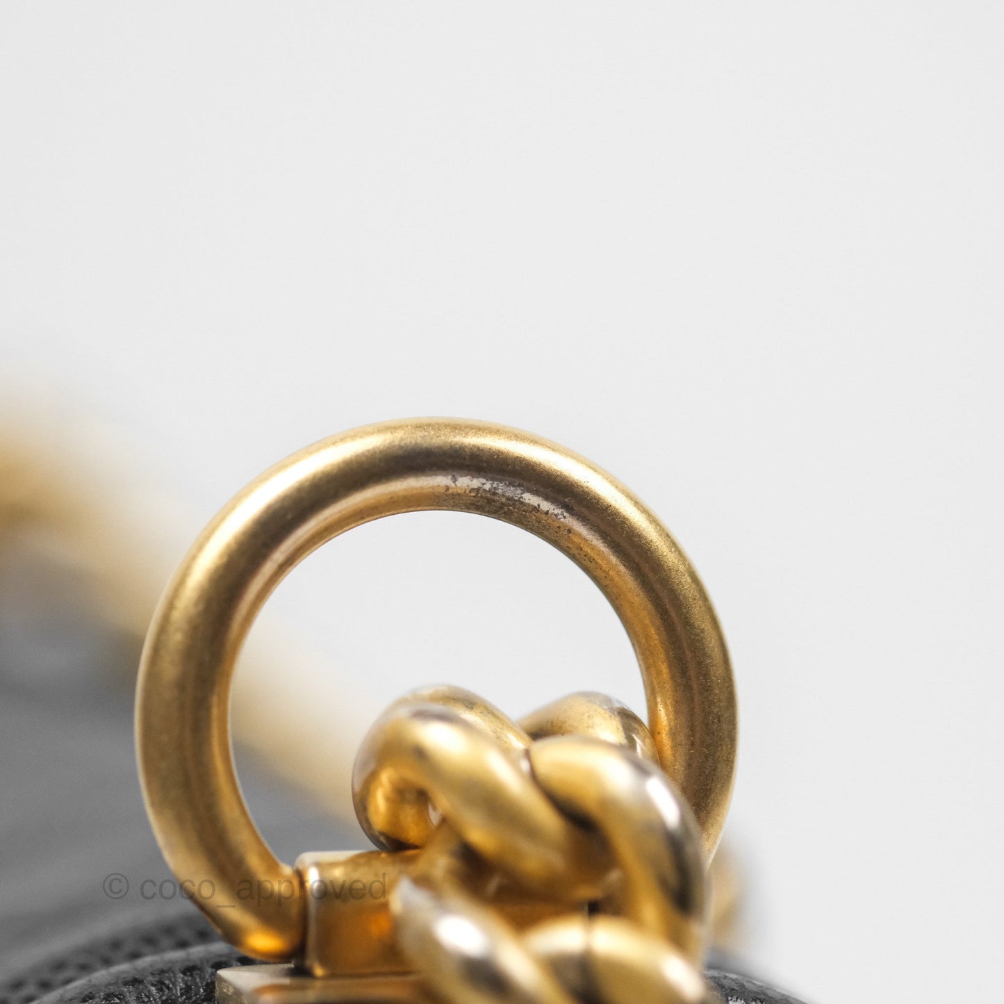 Chanel Medium Boy Quilted Black Caviar Aged Gold Hardware