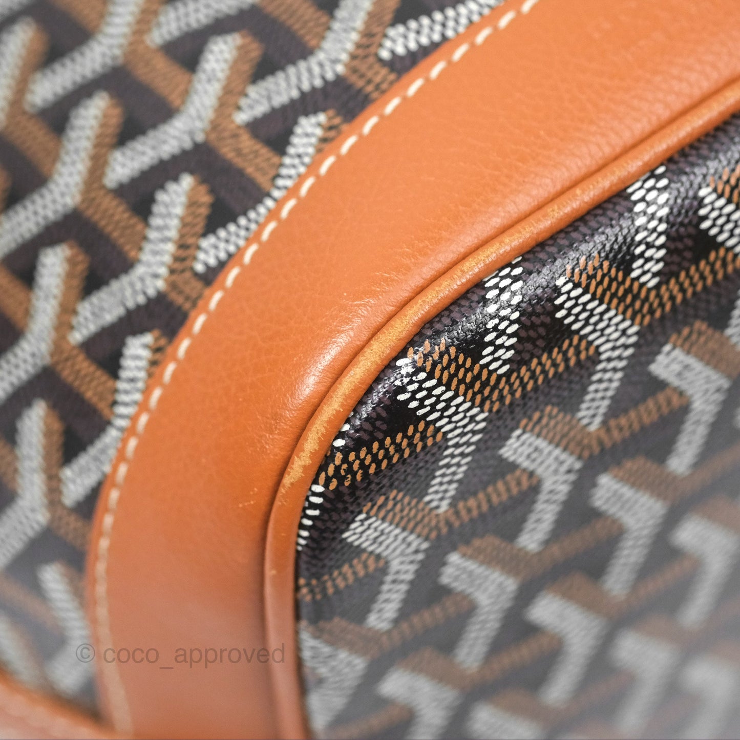 Goyard Petit Flot Bucket Bag Black & Tan Goyardine