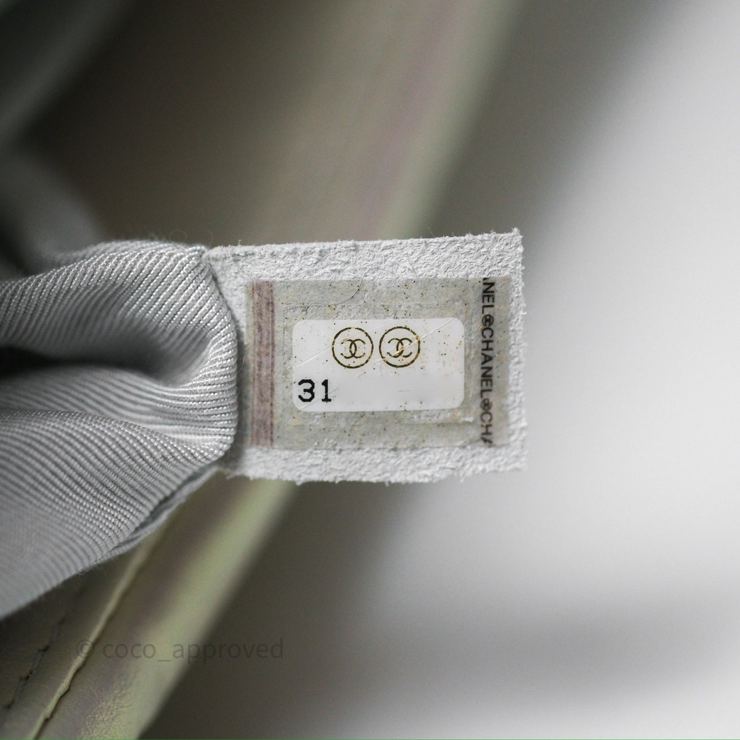 Chanel 19 Small Iridescent White Mixed Hardware