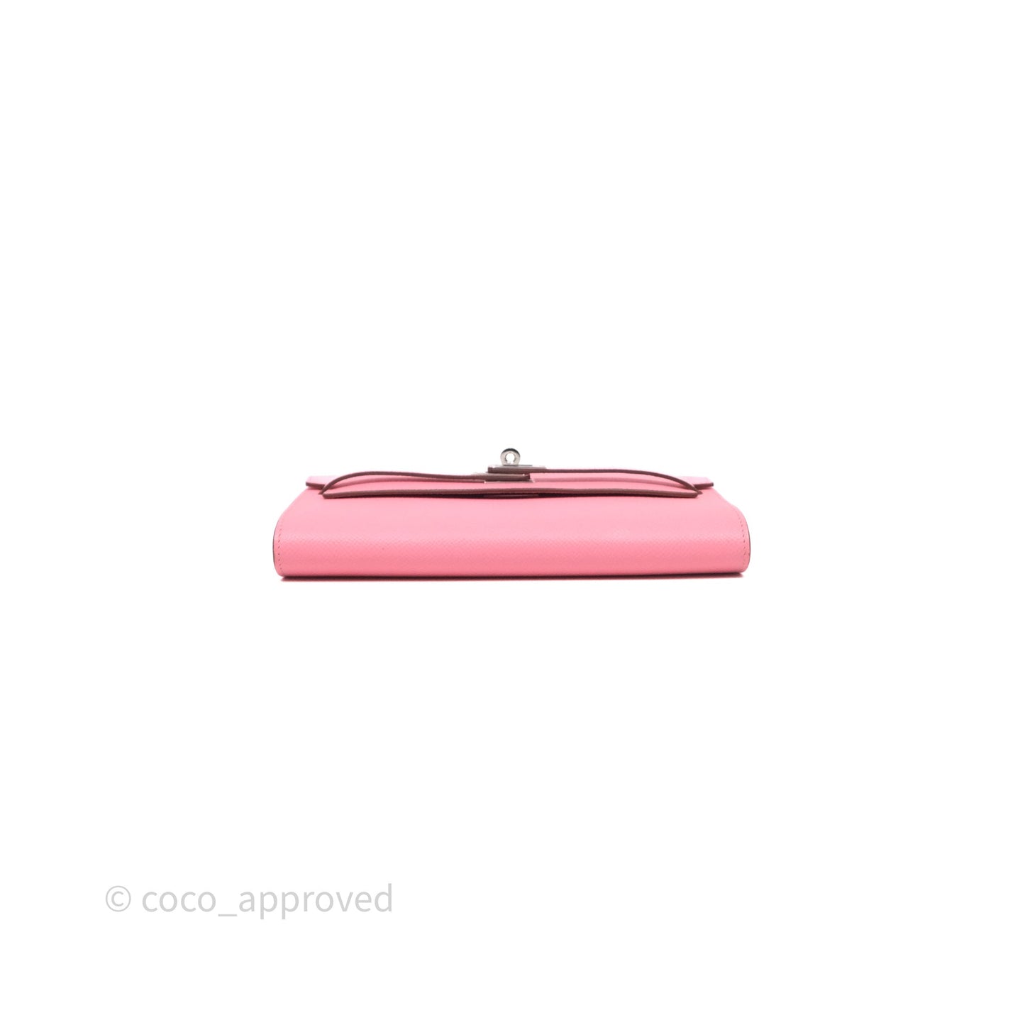 Hermès Kelly To Go Wallet Rose Confetti Epsom Palladium Hardware
