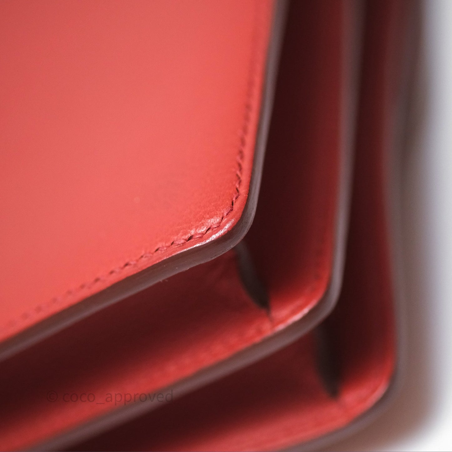 Hermès Roulis Mini Brique 36 / Caramel 28 Evercolor Palladium Hardware