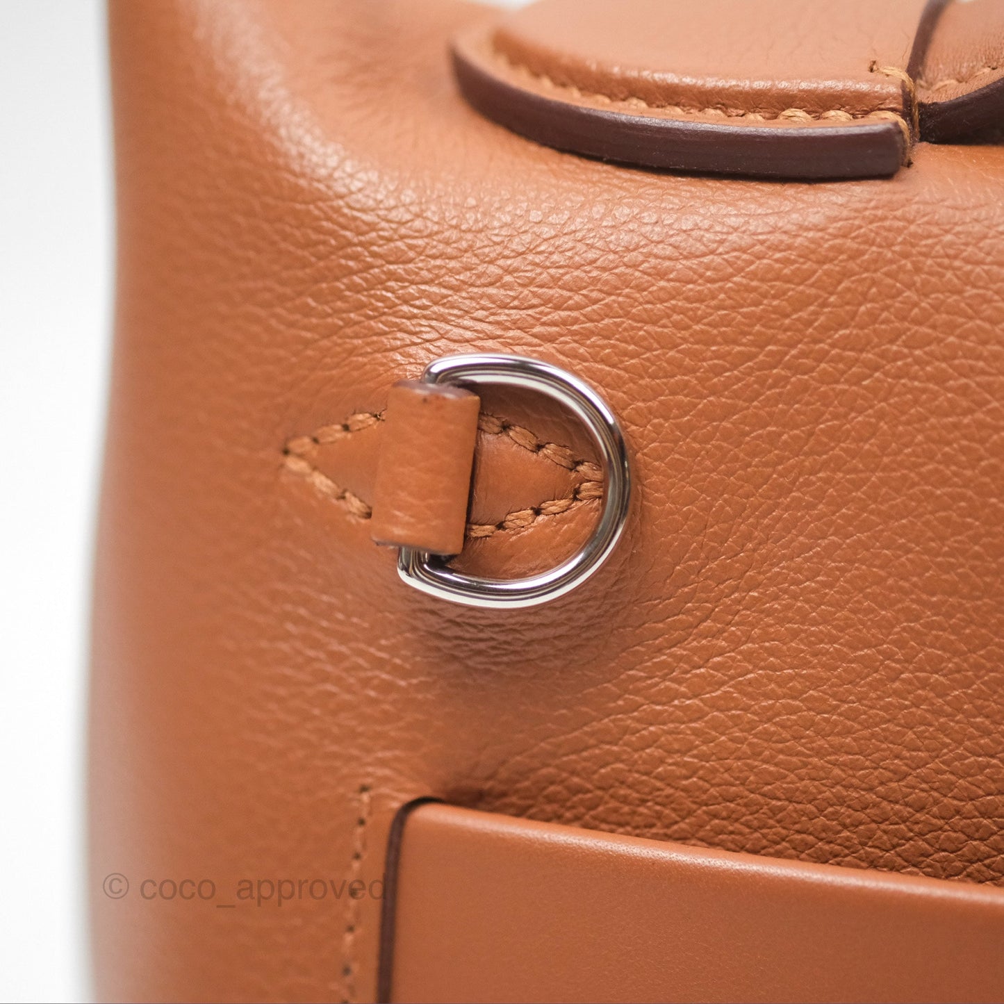 Hermès 24/24 21 Mini Gold 37 Evercolor/ Swift Palladium Hardware