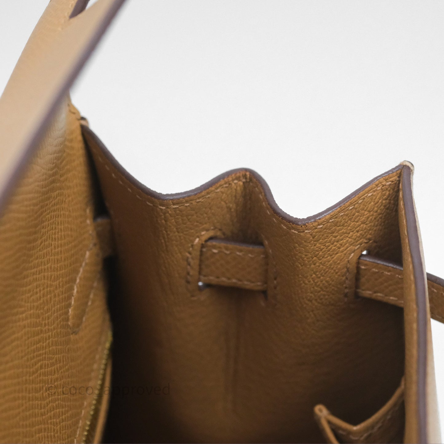 Hermès Sellier Kelly 25 Chai 0M Epsom Gold Hardware