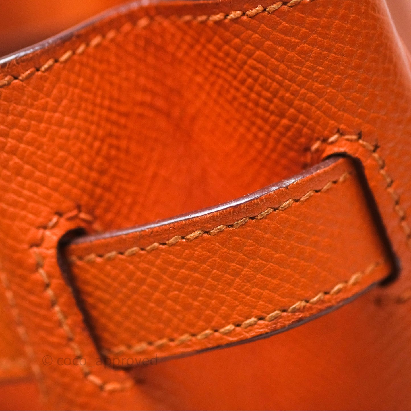Hermès Birkin 30 Retourne Orange Epsom Palladium Hardware