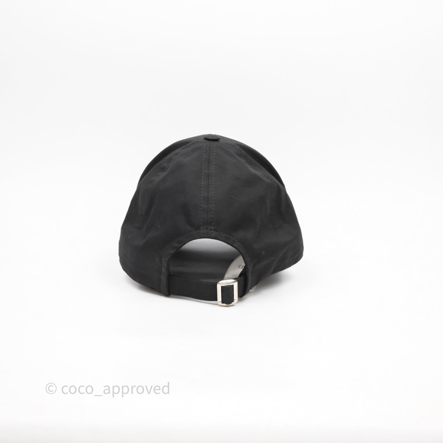 Celine Initial Baseball Cap Cotton Black