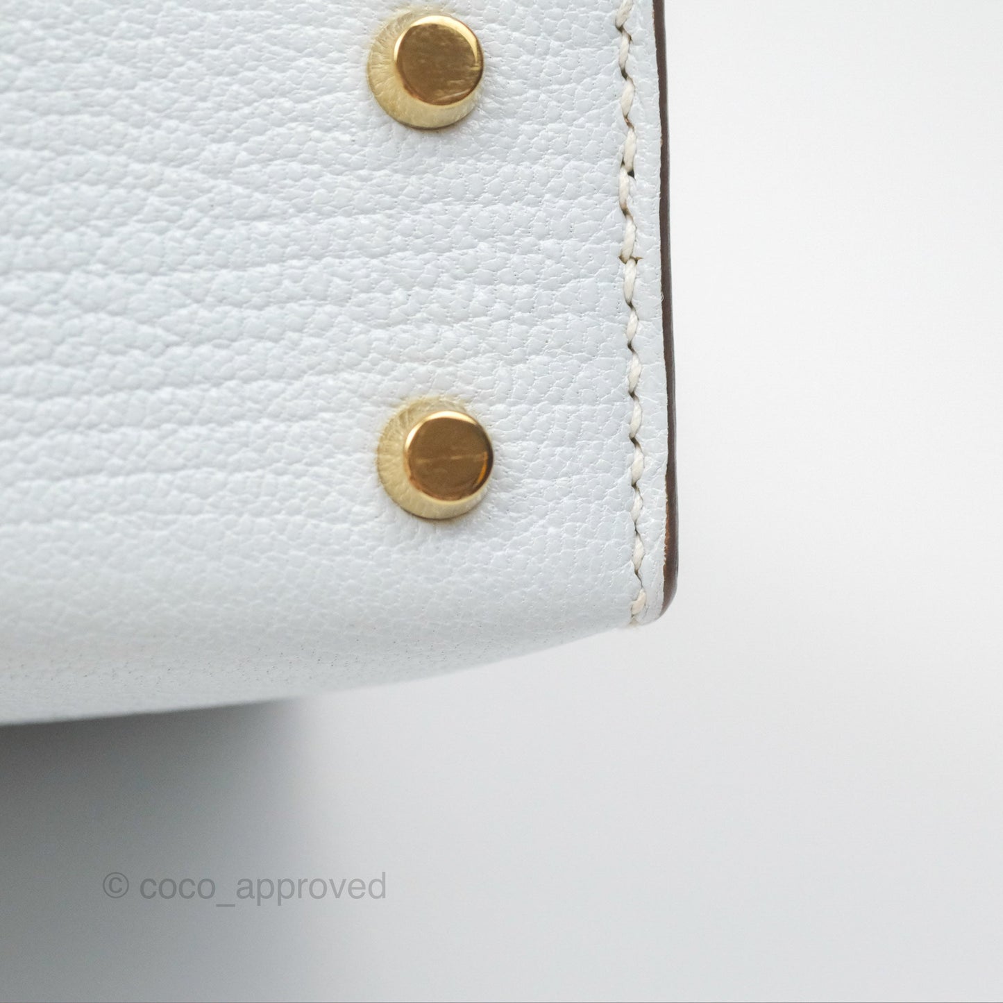 Hermes Mini Verrou Bleu Brume Chèvre Mysore Gold Hardware