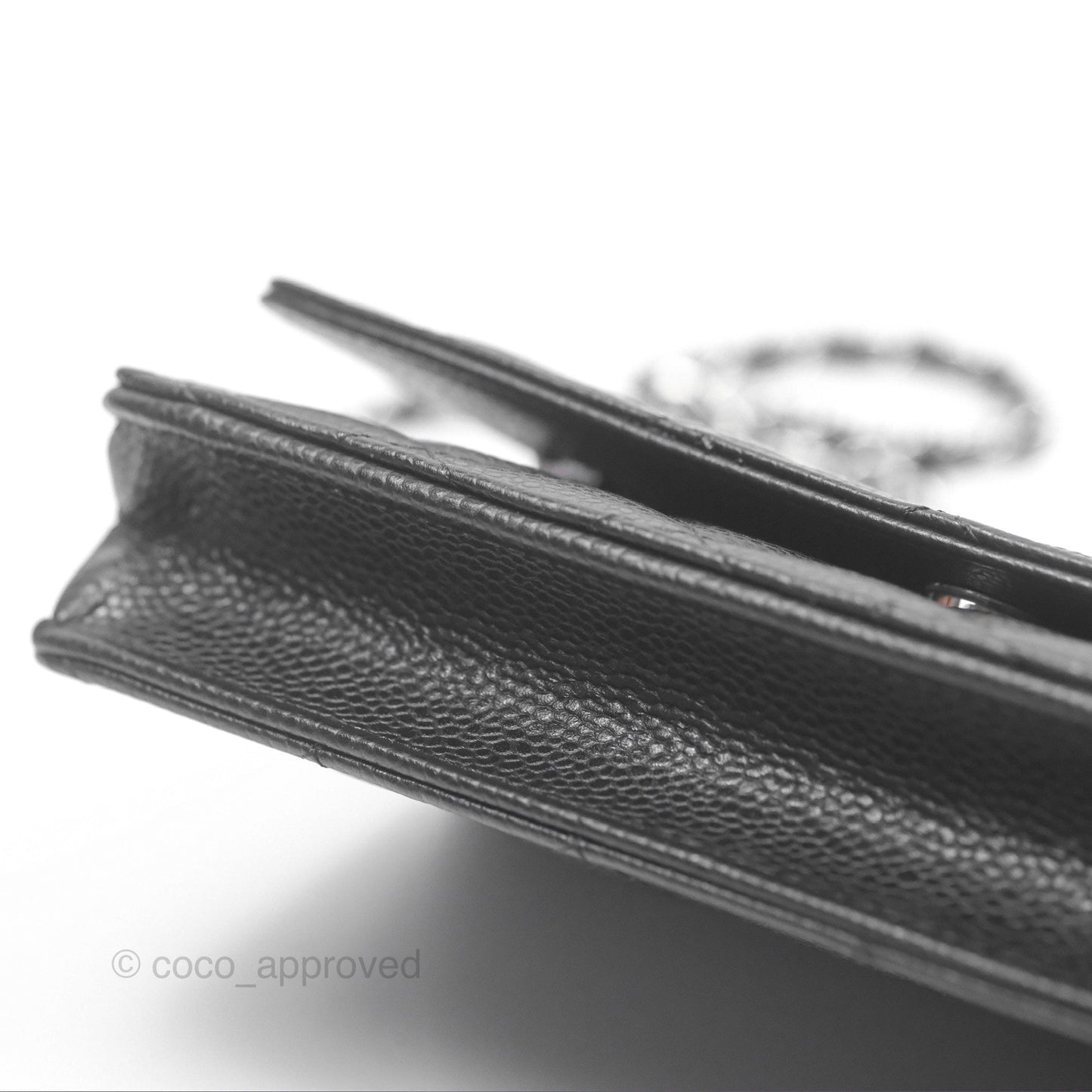 Chanel Quilted Classic WOC Black Caviar Silver Hardware