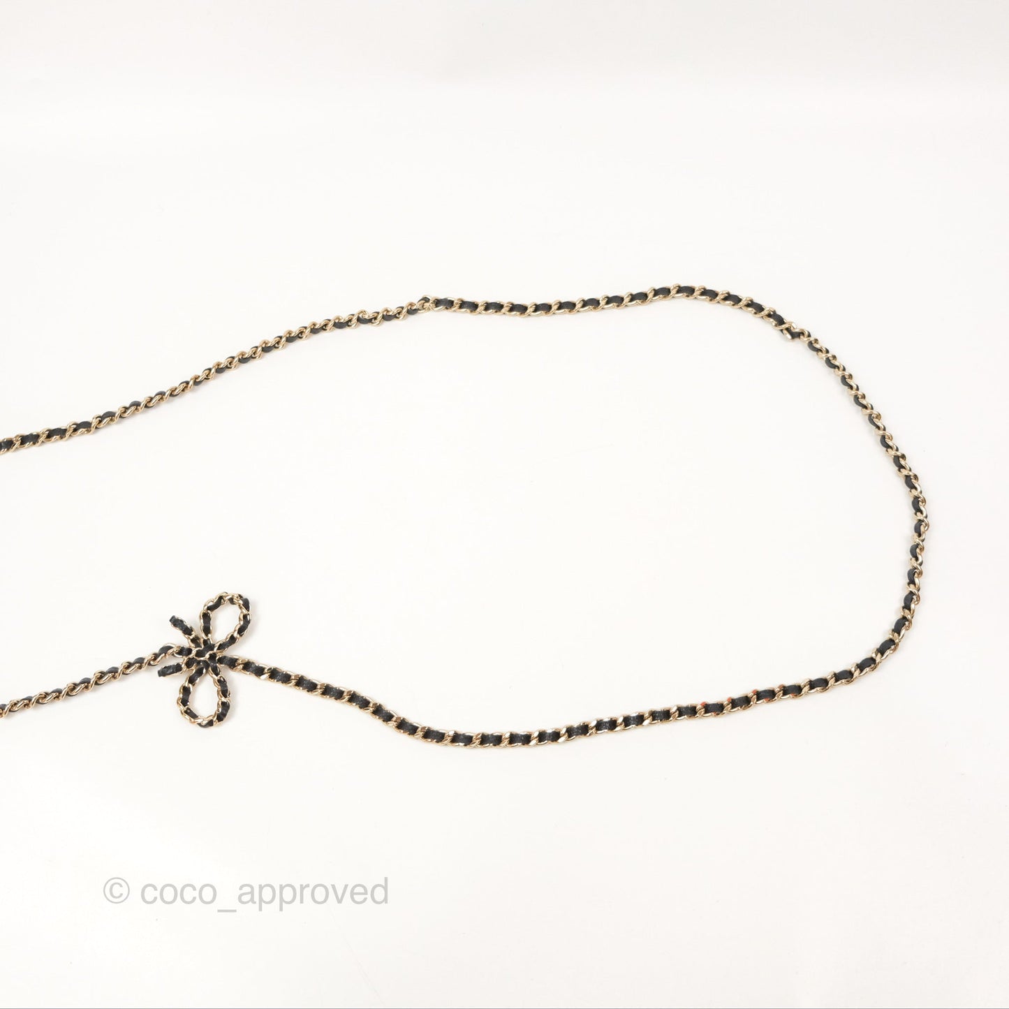 Chanel Mini Clutch with Ribbon Bow Chain Black Caviar Gold Hardware 23S