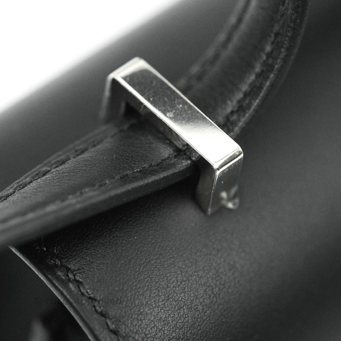 Hermès Constance Mini 18cm Black Swift Marble Lock