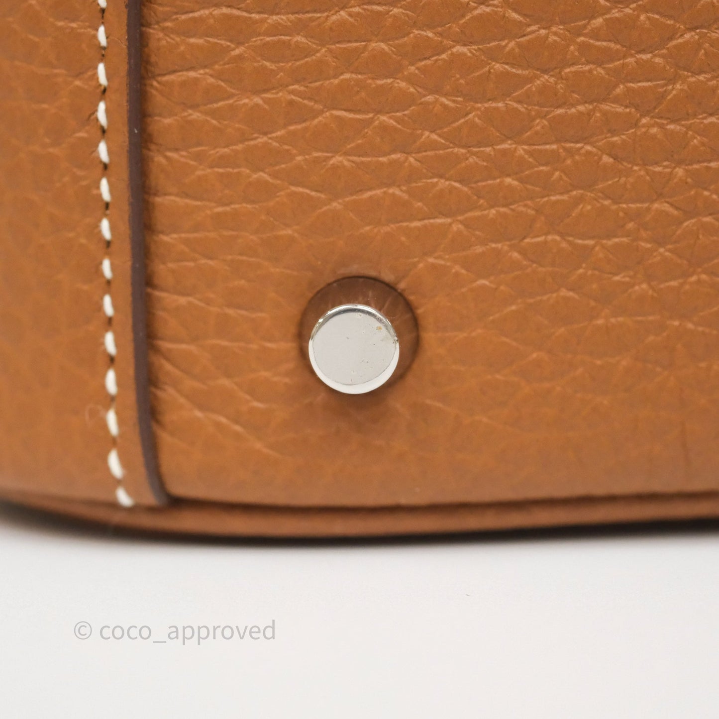 Hermès Mini Lindy 20 Gold 37 Clemence Palladium Hardware