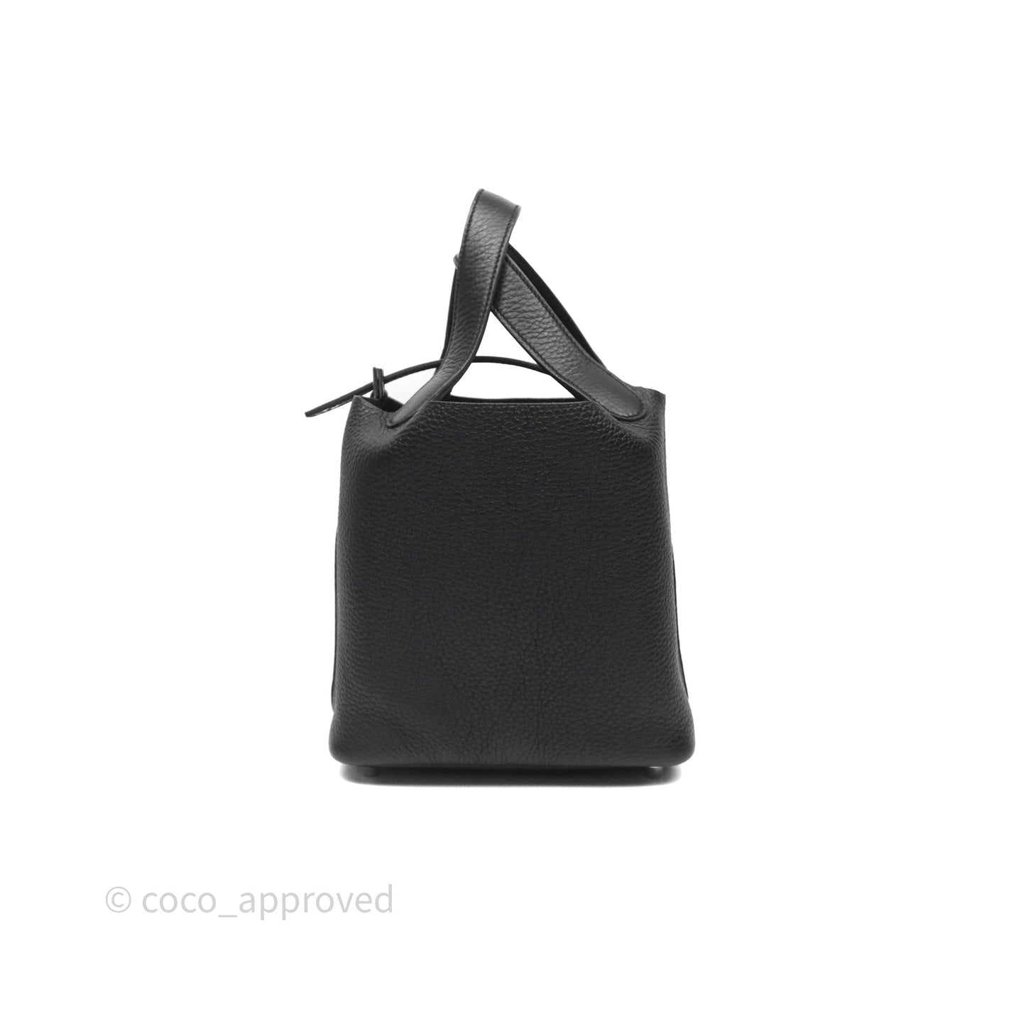 Hermès Picotin 18 Black Noir 89 Clemence Palladium Hardware