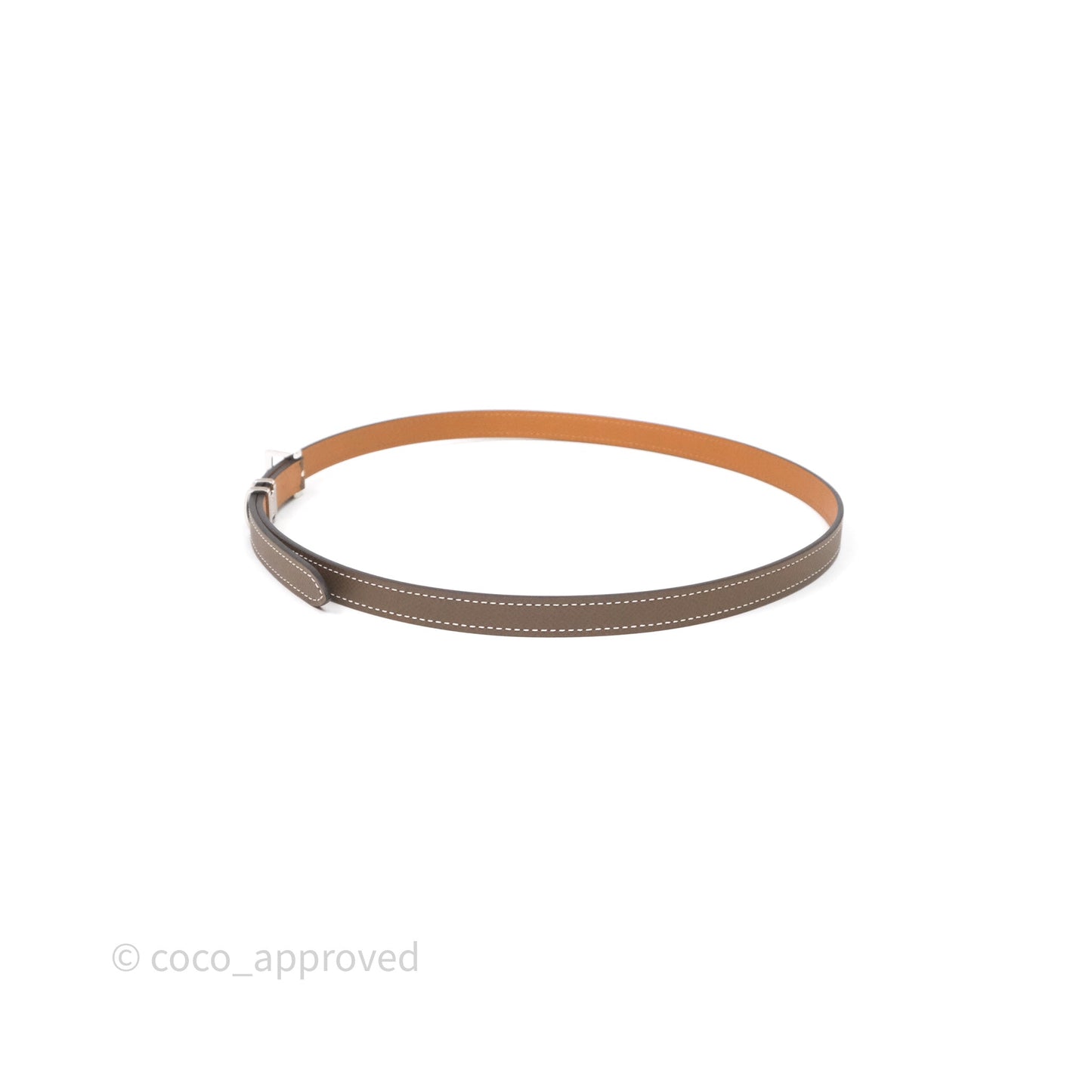 Hermes Pop H 15 Belt Etoupe